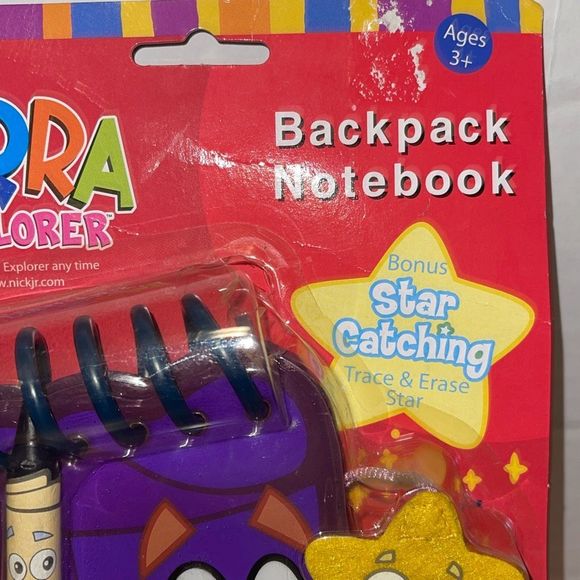 Rare Nick Jr. Dora the Explorer Backpack Notebook NOS  2003 Bonus Star catching - Picture 4 of 11